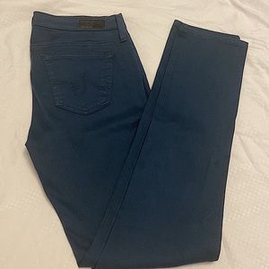 AG Adriano Goldschmied the stilt cigarette leg brushed cotton dark teal green 27